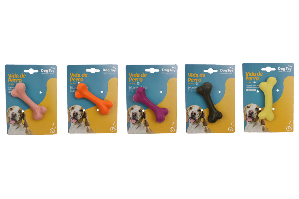 Vida de Perro - Juguete para Perros de Caucho Natural 10.5*4 cm, para Razas  Minis y Pequeñas Color Morado