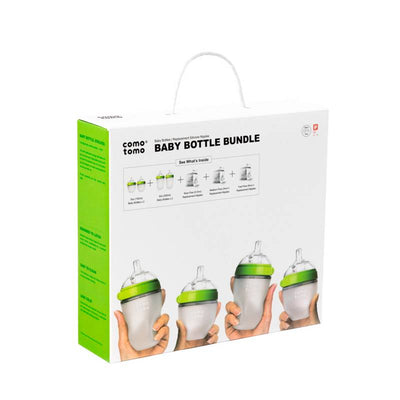 Paquete de biberones para bebé, Verde