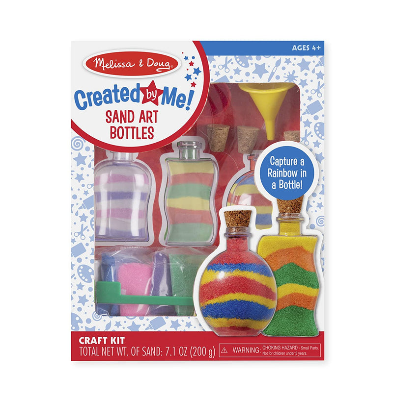 Botellas de arte de arena de colores