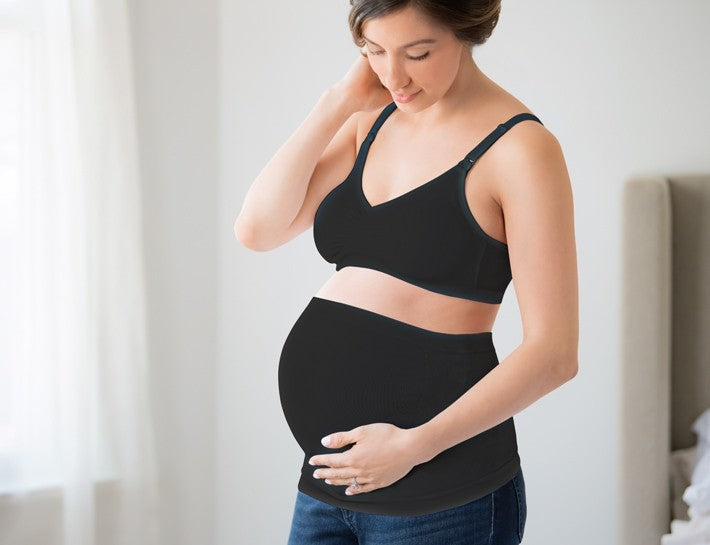 cinturón de soporte de vientre para maternidad, grande,color blanco y negro