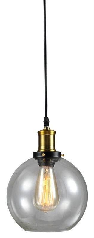 Lámpara colgante tipo vintage, E27, acabado en color laton antiguo.
