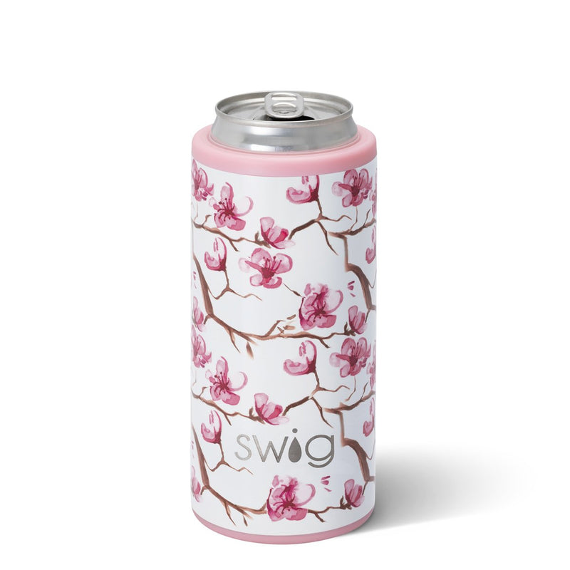 Taza delgada Cooler 12oz- Florecer Rosado