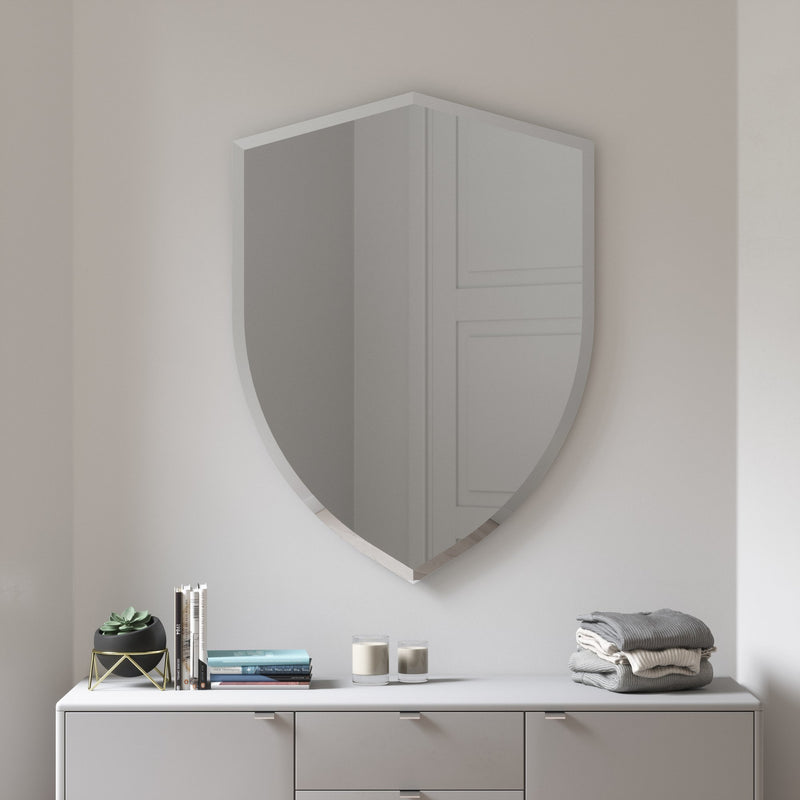 Espejo de pared tipo escudo