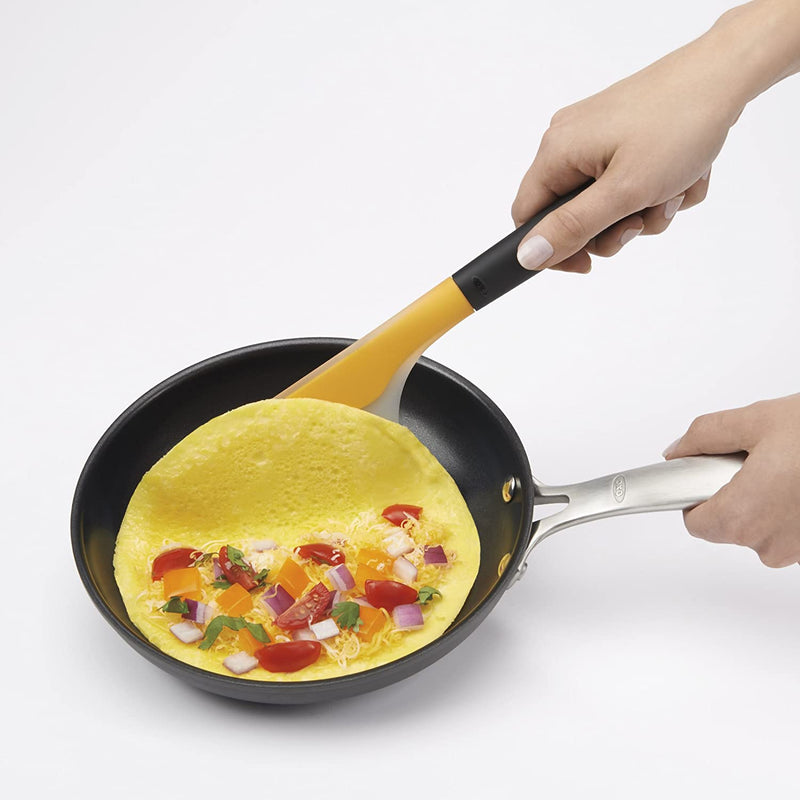 Mini Espátula para voltear omelettes, utensilio de cocina.