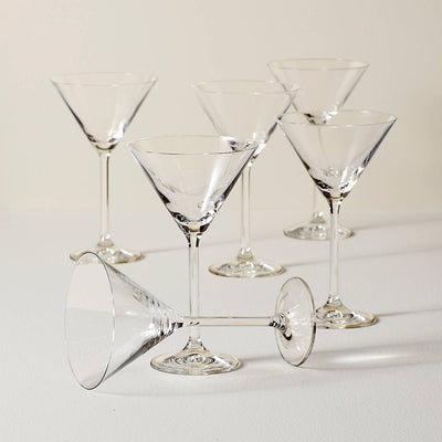 SET DE 6 COPAS DE MARTINI 6 OZ