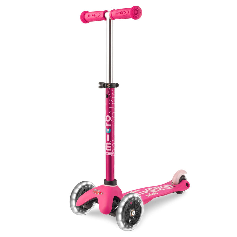 SCOOTER MINI DELUXE LED-ROSA