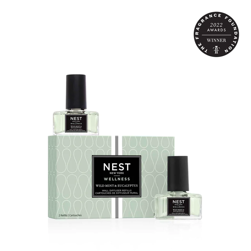 NEST DIFUSOR DE PARED Y  2 FRAGANCIA EUCALYPTUS & WILD MINT REFILL