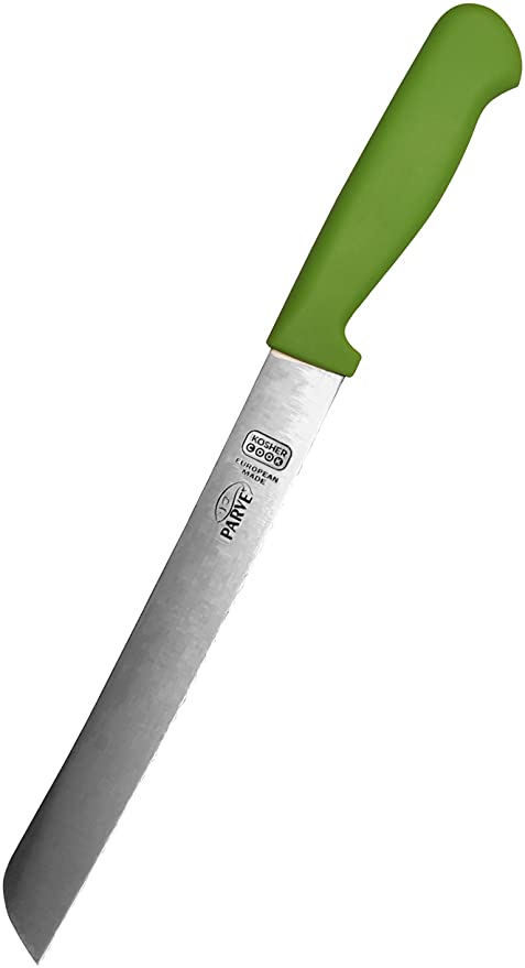 Cuchillo para pan - filo recto - Verde / Parve 8"