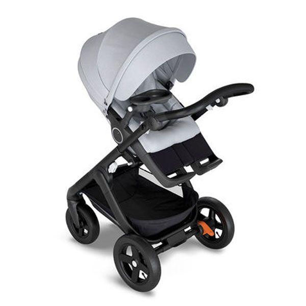 Bandeja ergonomica de alimentos para bebe, compatible con coche, color negro