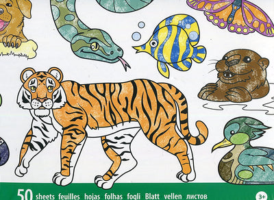 LIBRETA  PARA COLOREAR JUMBO - ANIMALES