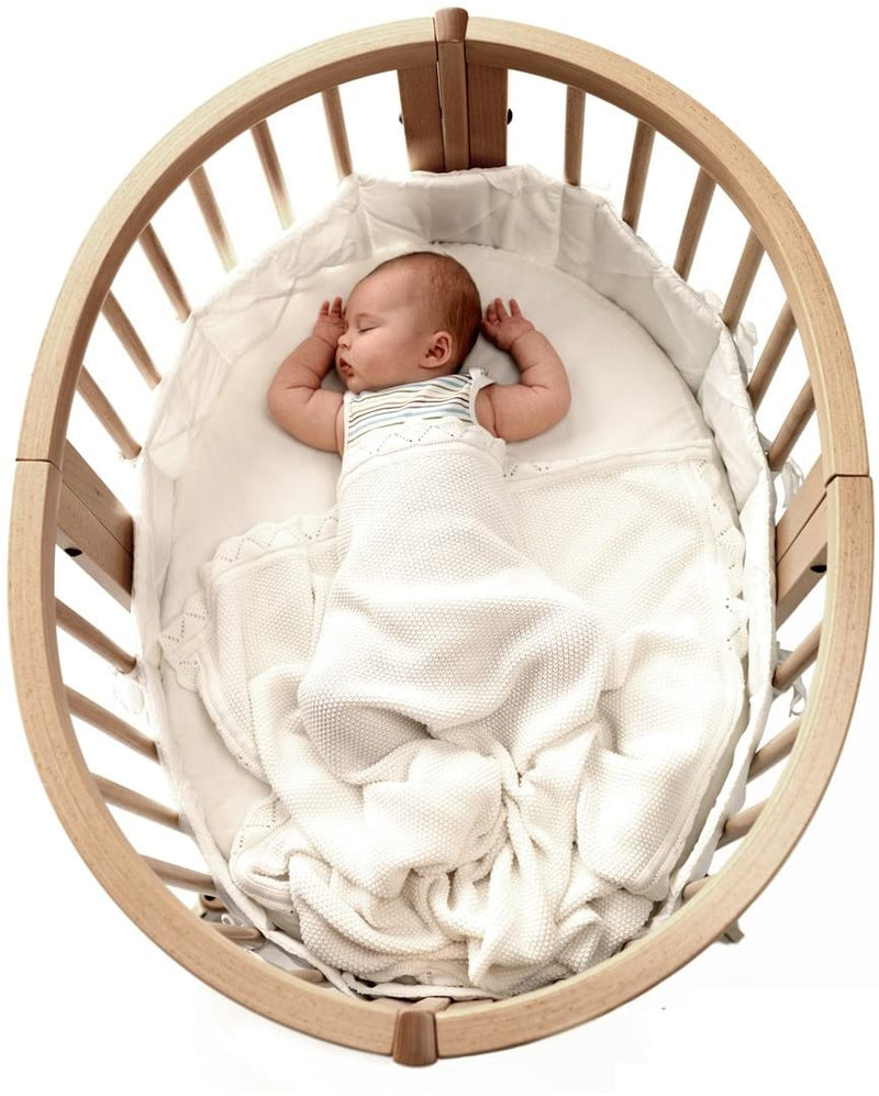 Mini Sábana bajera Ajustable para colchon de bebe, color Blanco