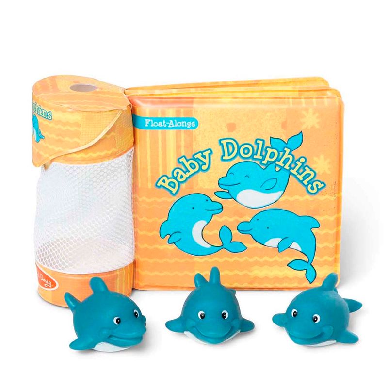 Libro de baño con flotador de Delfin bebe