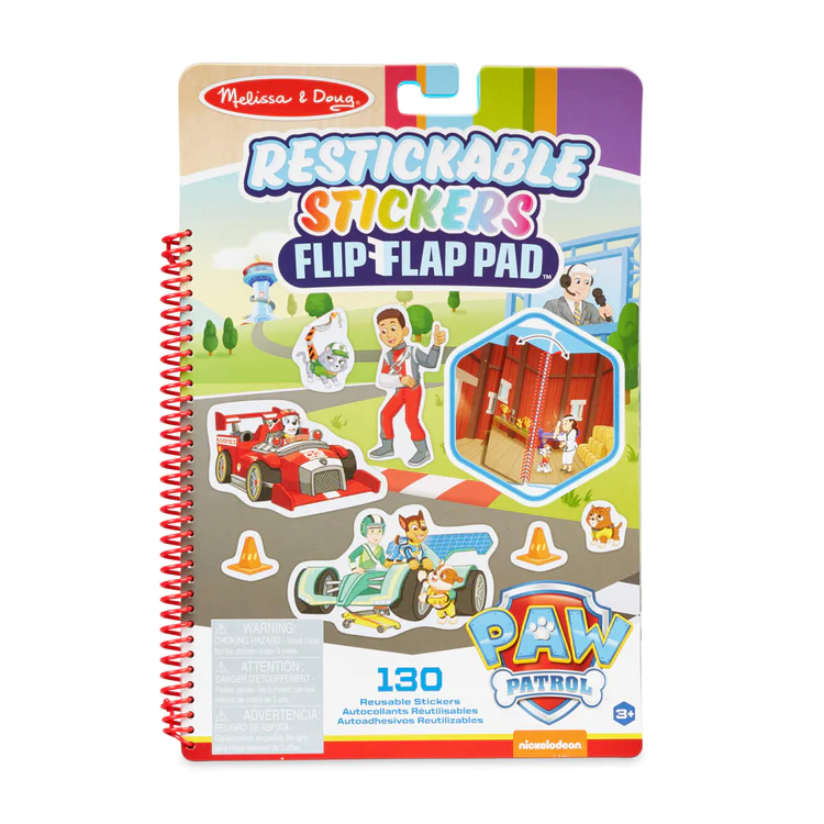 PAW PATROL WATER GUAU-    STICKERS FLIP-FLAP MISION CLASICA