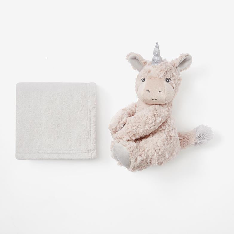 PELUCHE PARA BEBE, SUJETA MANTITA, UNICORNIO