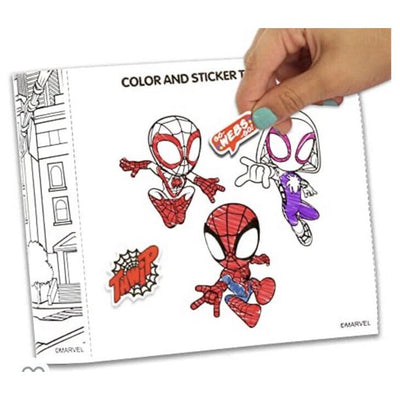 JUEGO DE ESTUCHE DE CRAYONES SPIDEY